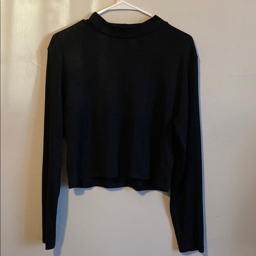 H&M Black Mock Neck Sweater